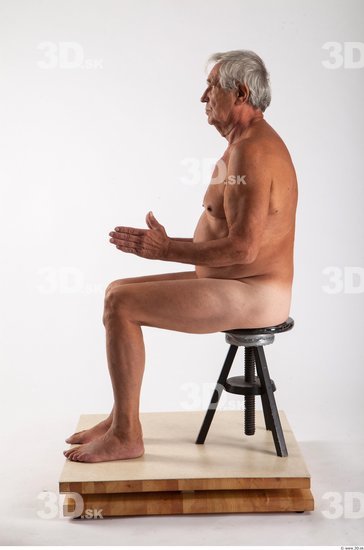 Whole Body Man Artistic poses White Nude Average Wrinkles
