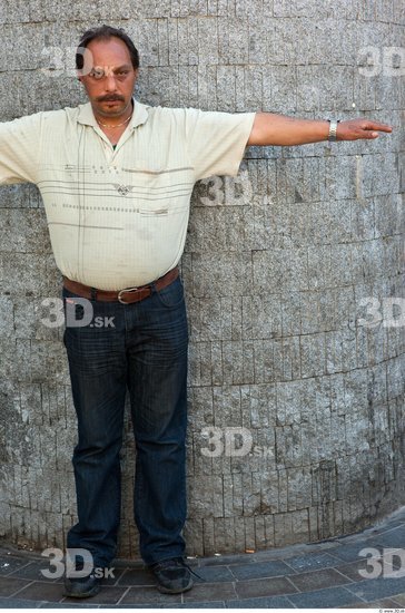 Whole Body Man T poses Casual Average Street photo references