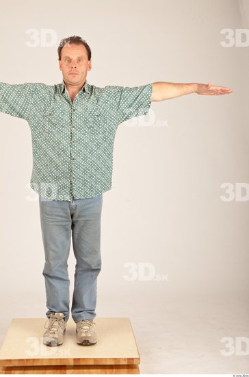 Whole Body Man T poses Casual Average Studio photo references