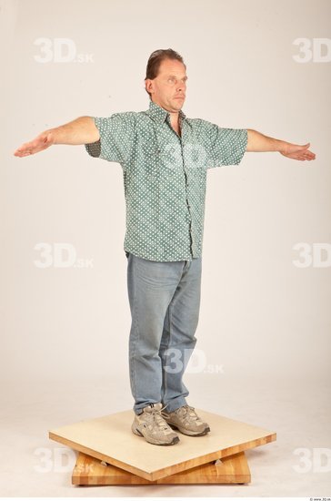 Whole Body Man T poses Casual Average Studio photo references