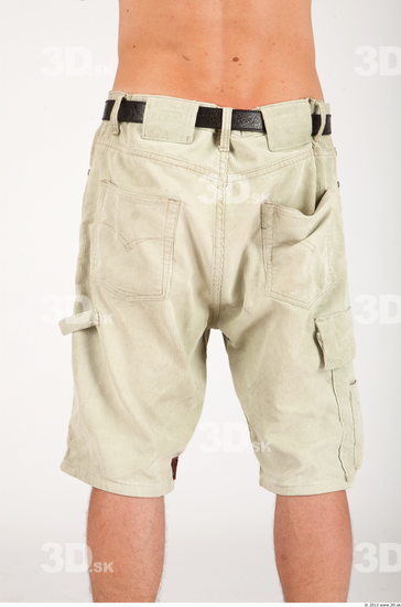 Thigh Whole Body Man Casual Historical Shorts Slim Studio photo references