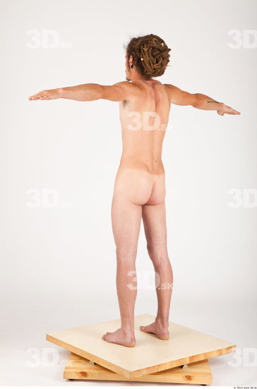 Whole Body Man T poses Nude Historical Slim Studio photo references