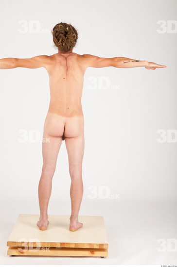 Whole Body Man T poses Nude Historical Slim Studio photo references