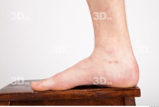 Foot Whole Body Man Casual Average Studio photo references