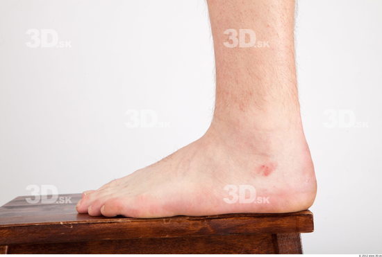 Foot Whole Body Man Casual Average Studio photo references