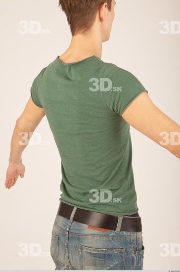 Whole Body Man White Casual Athletic Male Studio Poses