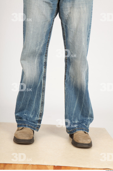 Calf Whole Body Man Casual Jeans Average Studio photo references