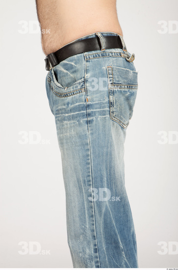 Thigh Whole Body Man Casual Jeans Average Studio photo references