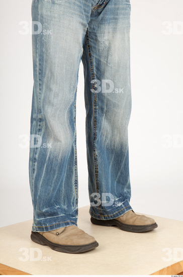 Calf Whole Body Man Casual Jeans Average Studio photo references
