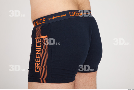 Whole Body Bottom Man Casual Underwear Shorts Average Studio photo references
