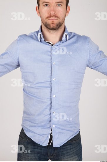 Whole Body Man Casual Shirt Athletic Studio photo references