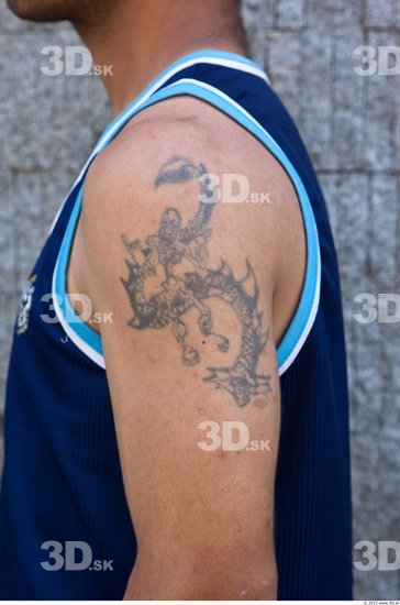 Arm Tattoo Casual Singlet Average Studio photo references