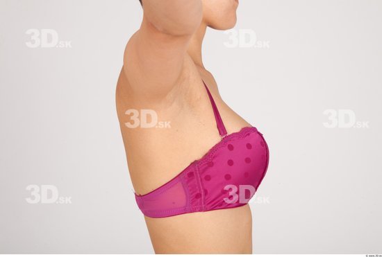 Whole Body Breast Woman Asian Casual Underwear Bra Slim Studio photo references
