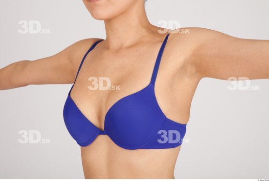 Whole Body Breast Woman Asian Casual Underwear Bra Slim Studio photo references