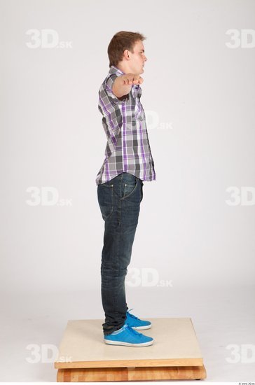 Whole Body Man T poses Casual Average Studio photo references