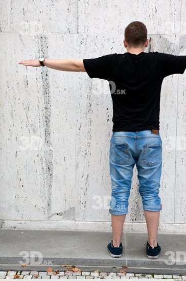 Whole Body Man T poses Casual Average Street photo references