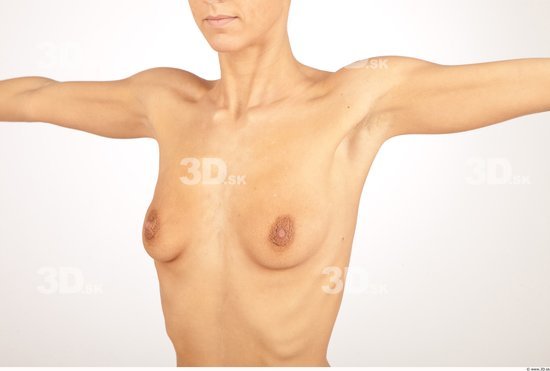 Whole Body Breast Woman Nude Casual Slim Studio photo references