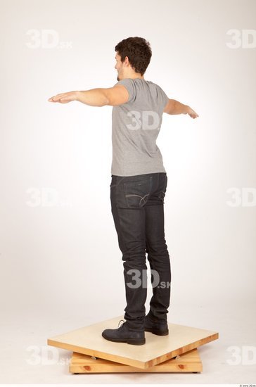 Whole Body Man T poses Casual Average Studio photo references