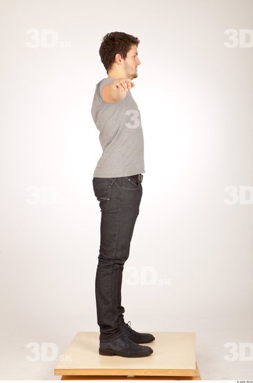 Whole Body Man T poses Casual Average Studio photo references