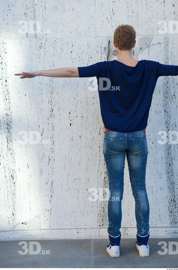 Whole Body Woman T poses White Casual Average