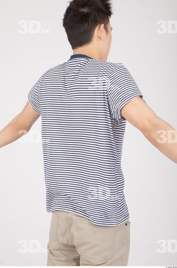 Upper Body Whole Body Man Asian Casual Shirt T shirt Slim Studio photo references