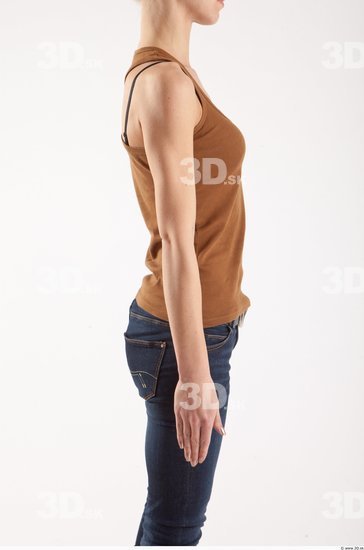 Arm Woman Animation references White Casual Singlet Slim