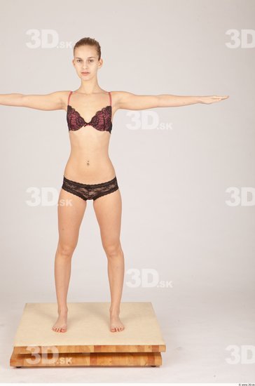 Whole Body T poses Underwear Studio photo references
