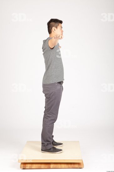 Whole Body Man T poses Casual Average Studio photo references