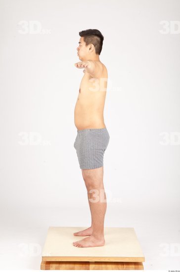 Whole Body Man T poses Asian Underwear Shorts Average Studio photo references