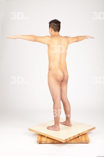 Whole Body Man T poses Asian Nude Average Studio photo references