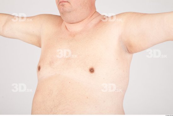 Chest Man Nude Overweight Studio photo references