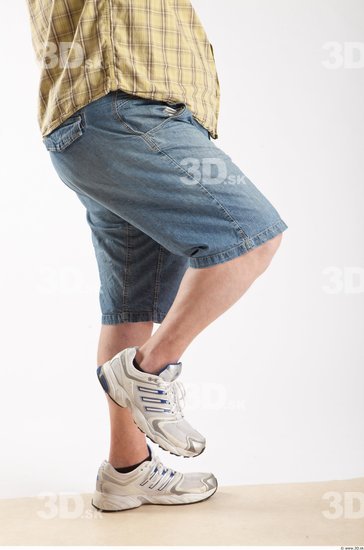 Leg Man Animation references White Casual Jeans Overweight Bald