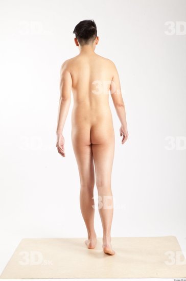 Whole Body Man Animation references Asian Nude Casual Slim Studio photo references