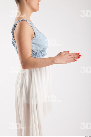 Arm Woman Animation references White Casual Dress Slim