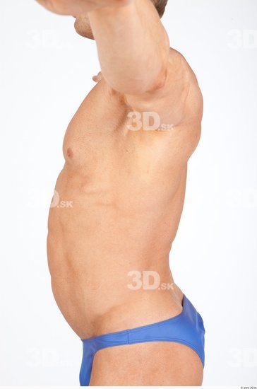 Upper Body Man White Underwear Swimsuit Muscular