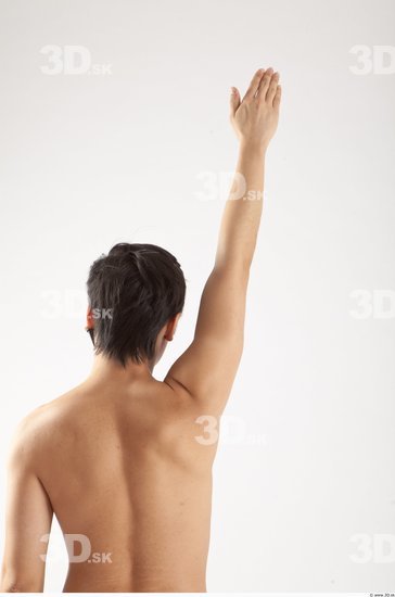 Arm Whole Body Man Animation references Asian Nude Casual Slim Studio photo references