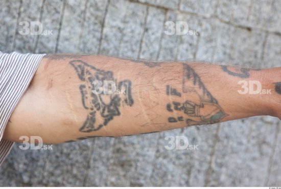 Forearm Man Tattoo Casual Average Street photo references
