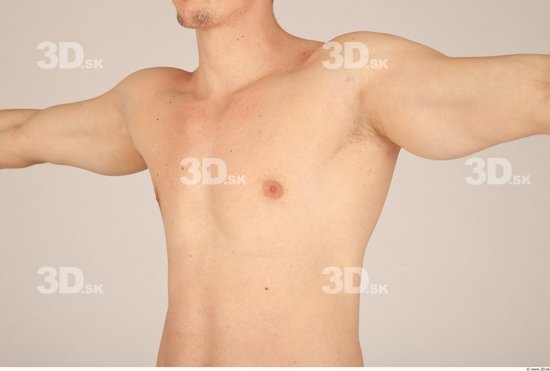 Chest Man Nude Athletic Studio photo references