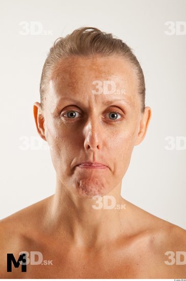 Head Phonemes Woman White Slim Wrinkles
