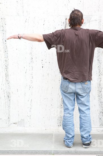 Whole Body Man T poses Casual Average Street photo references