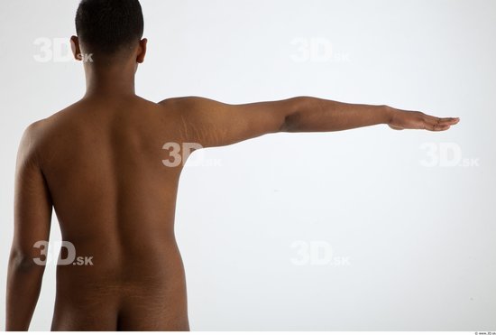 Arm Whole Body Man Animation references Black Nude Formal Slim Studio photo references