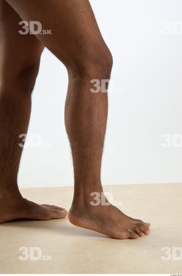 Leg Whole Body Man Animation references Black Nude Formal Slim Studio photo references