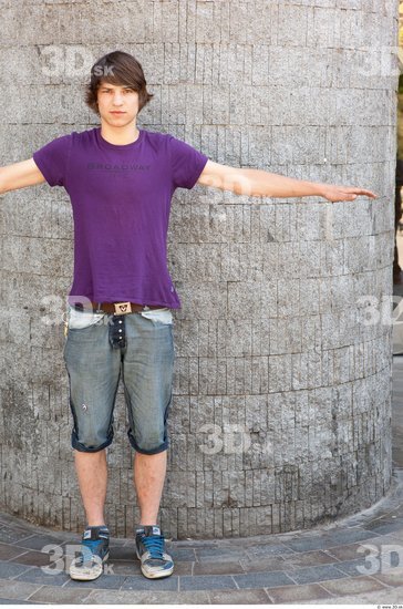 Whole Body T poses Casual Average Street photo references