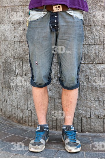 Leg Casual Shorts Average Street photo references
