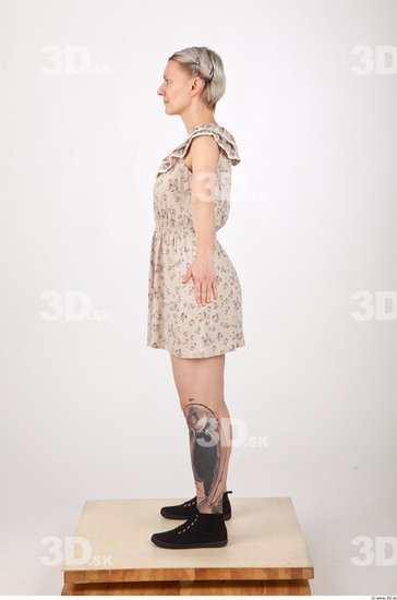 Whole Body Woman Animation references Casual Dress Slim Studio photo references