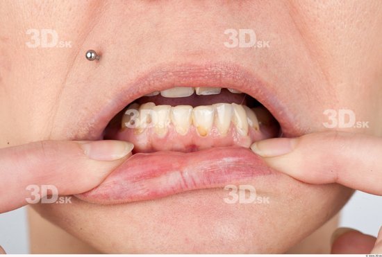 Teeth Woman Piercing Jewel Studio photo references
