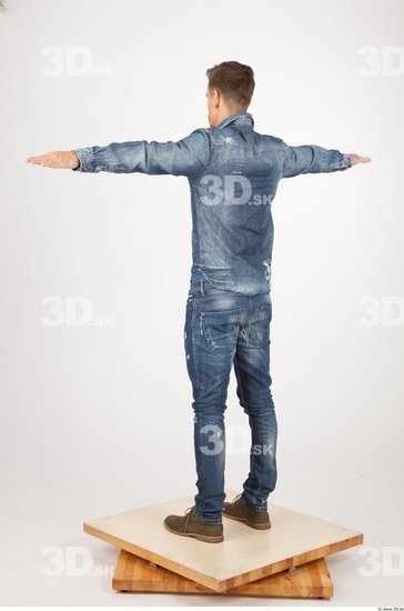 Whole Body Woman T poses Casual Jeans Slim Studio photo references