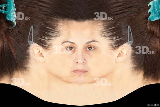 Head Woman White Slim Head textures