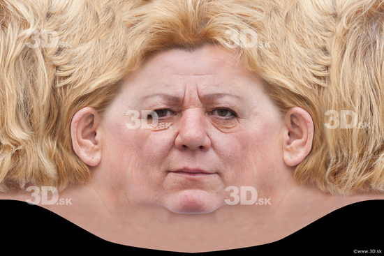 Head Woman White Average Head textures Wrinkles