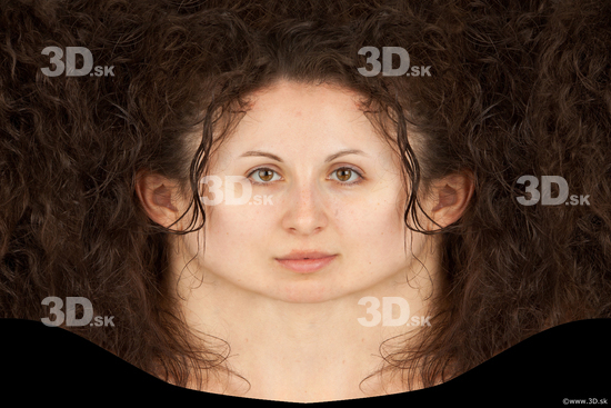 Head Woman White Slim Head textures